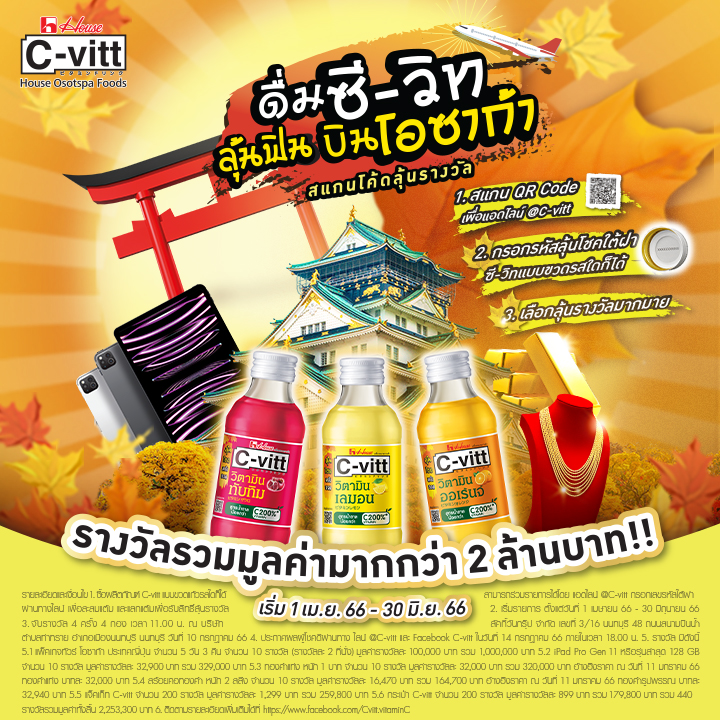 Drink C-vitt, get a chance to win Osaka trip